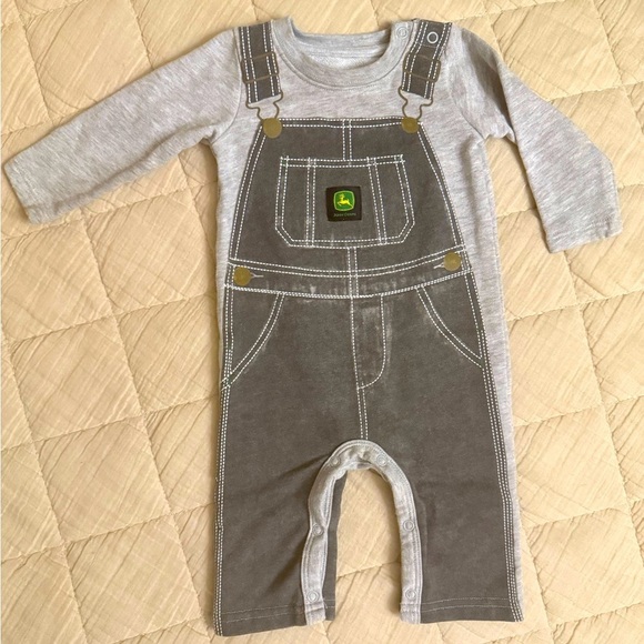 John Deere Overall Onesie 3-6m - Picture 1 of 5